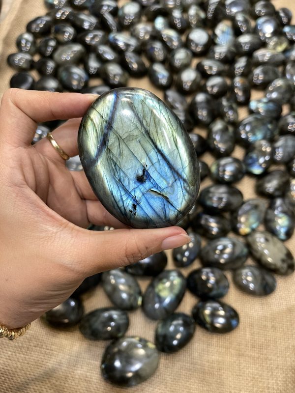 PALM LABRADORITE - đá xà cừ hình viên