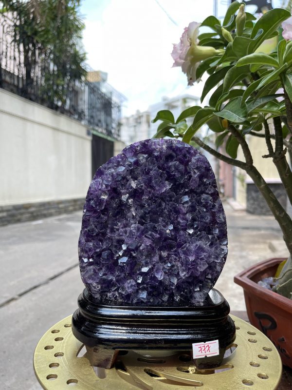 Bông thạch anh tím đậm - AMETHYST GEODE KT 19x14.5 CM (MS: TIM777)