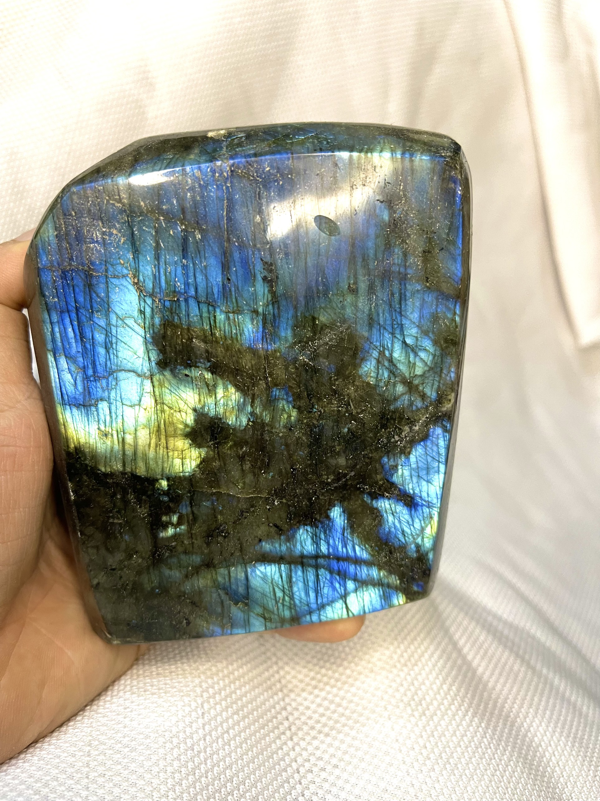 ĐÁ XÀ CỪ Labradorite – KT 11 x 9 cm, KL 880g (XC81) 