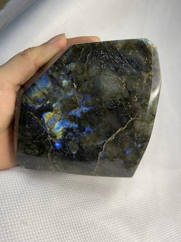 ĐÁ XÀ CỪ Labradorite – KT 10.2 x 10.2 cm, KL 859g (XC87)