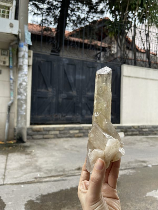 CỤM TINH THỂ THẠCH ANH KHÓI VÀNG - Smoky citrine quartz