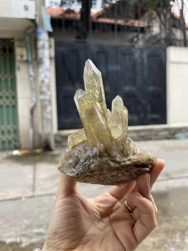 CỤM TINH THỂ THẠCH ANH VÀNG - Citrine quartz