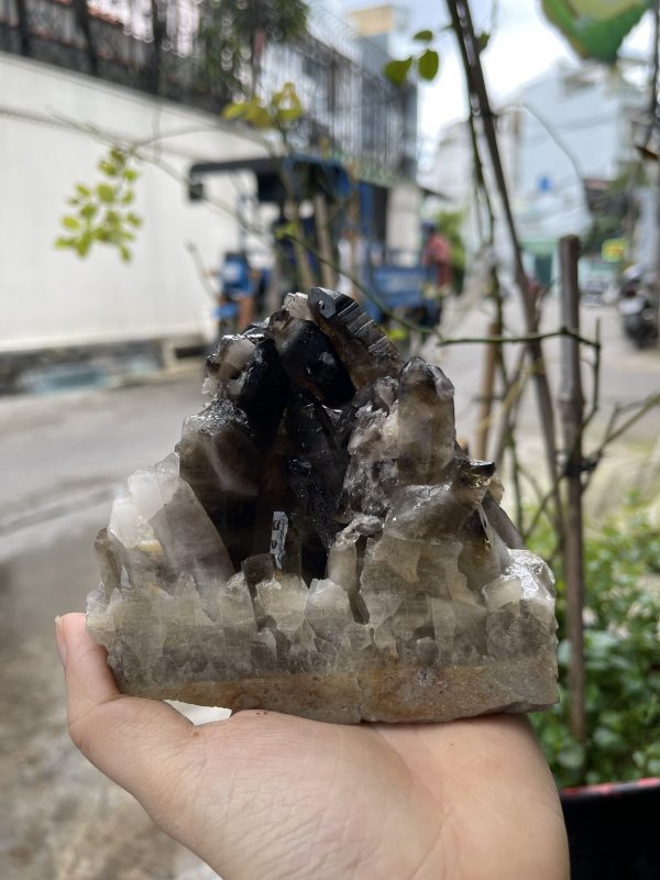 CỤM TINH THỂ THẠCH ANH KHÓI - Smoky quartz