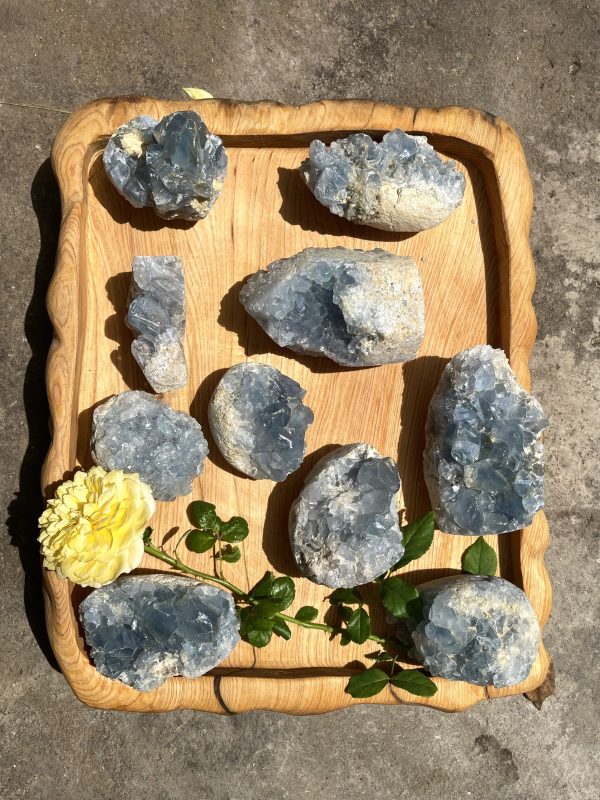 Hốc celestine - Celestine geode - Đá thanh tẩy, tarot, sưu tầm