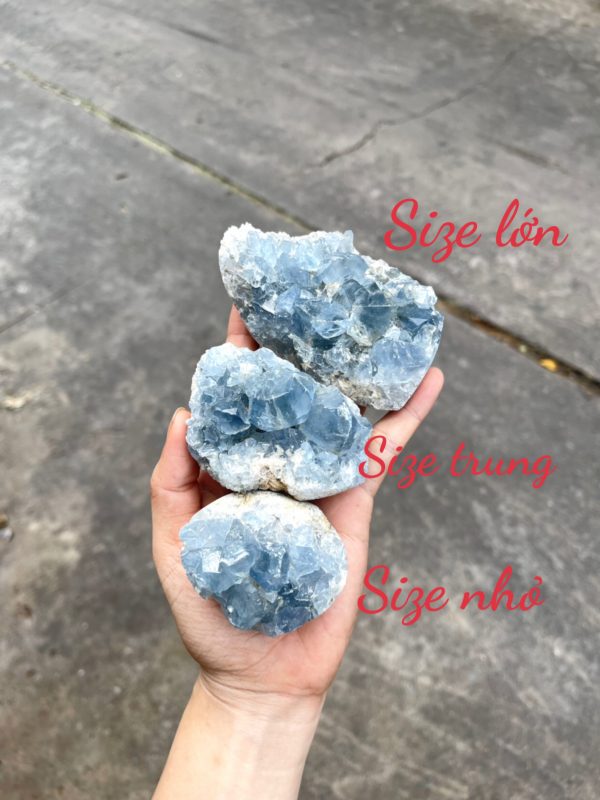 Hốc celestine - Celestine geode - Đá thanh tẩy, tarot, sưu tầm