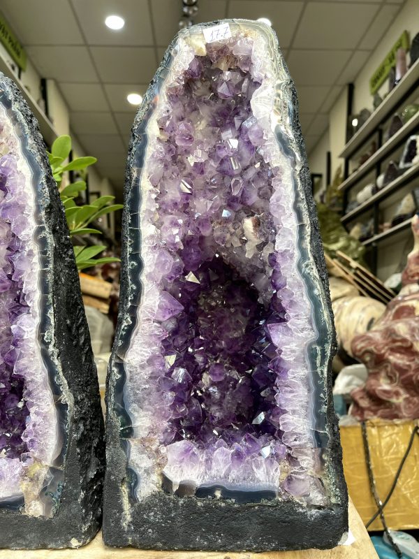 HỐC THẠCH ANH TÍM – AMETHYST GEODE – KT : 42X17 CM, KL:17.7KG (T92)