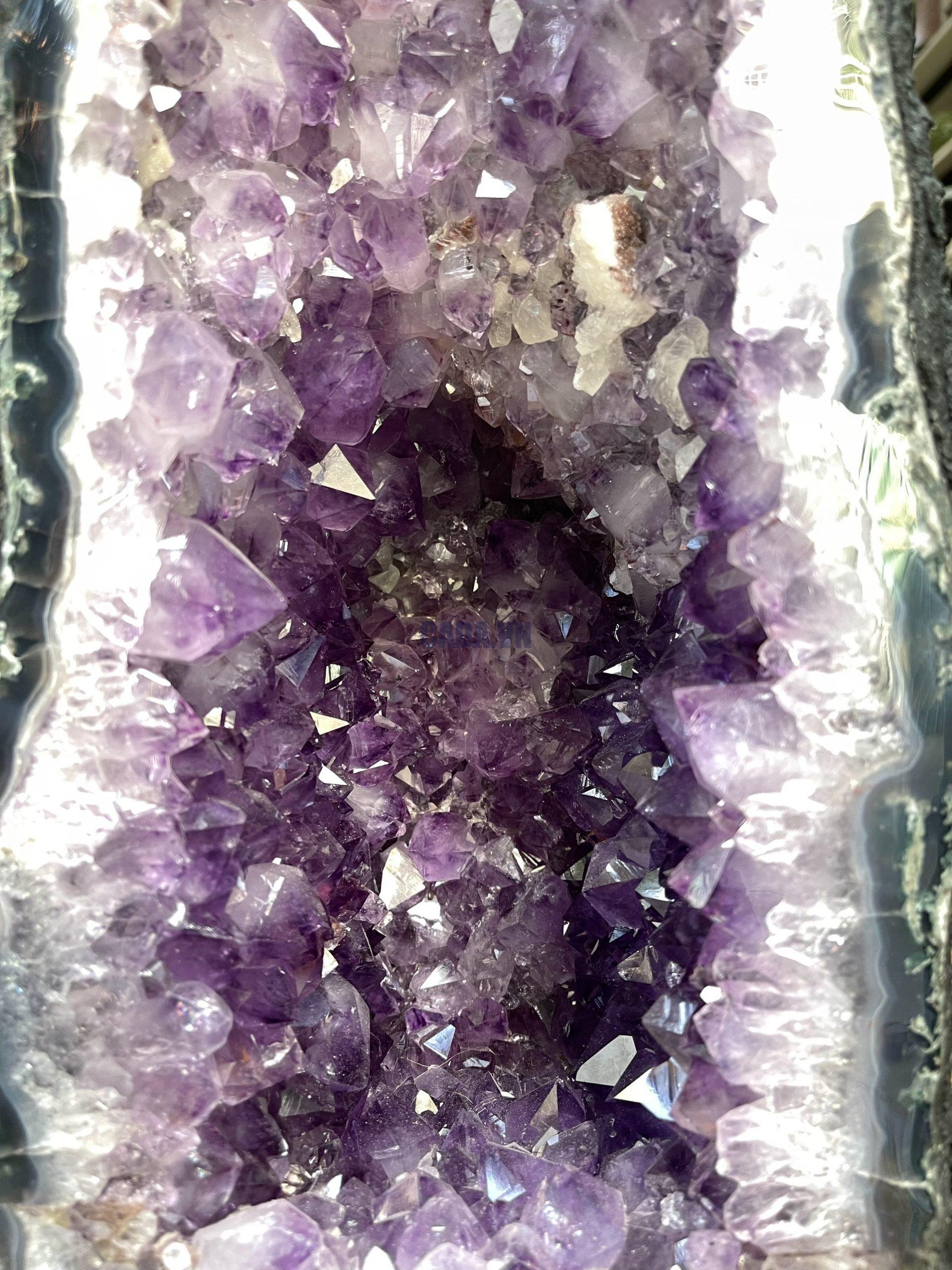 HỐC THẠCH ANH TÍM – AMETHYST GEODE – KT : 42X17 CM, KL:17.7KG (T92)