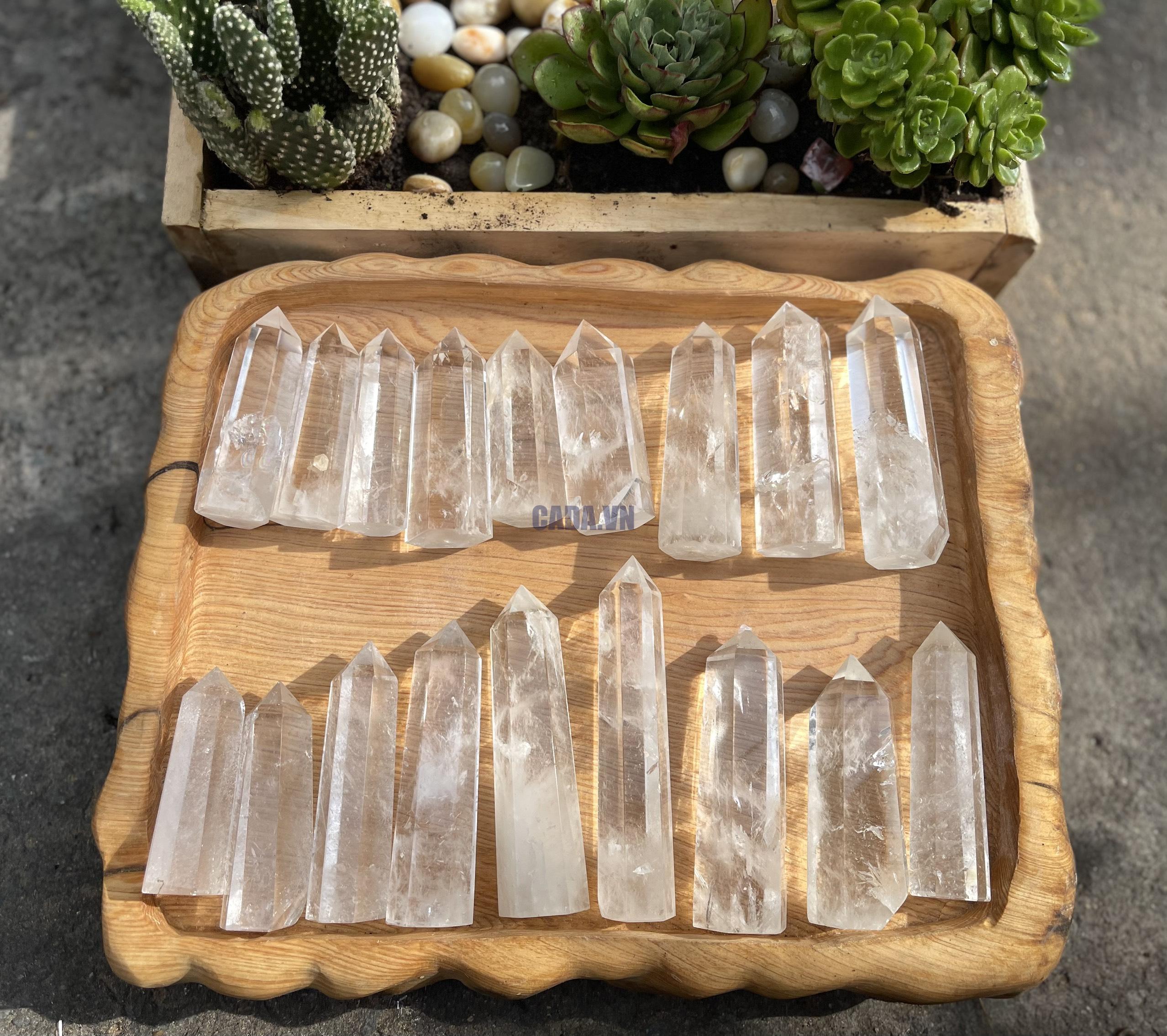 Trụ Thạch Anh Trắng - Clear Quartz Point