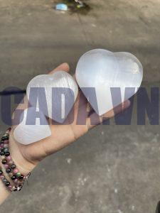 Trái tim đá Selenite - Selenite Heart