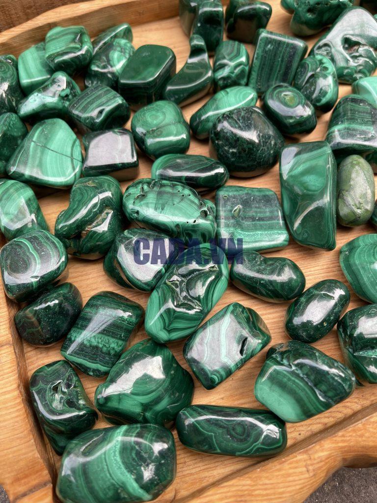 Tumbled Malachite – Đá Lông Công