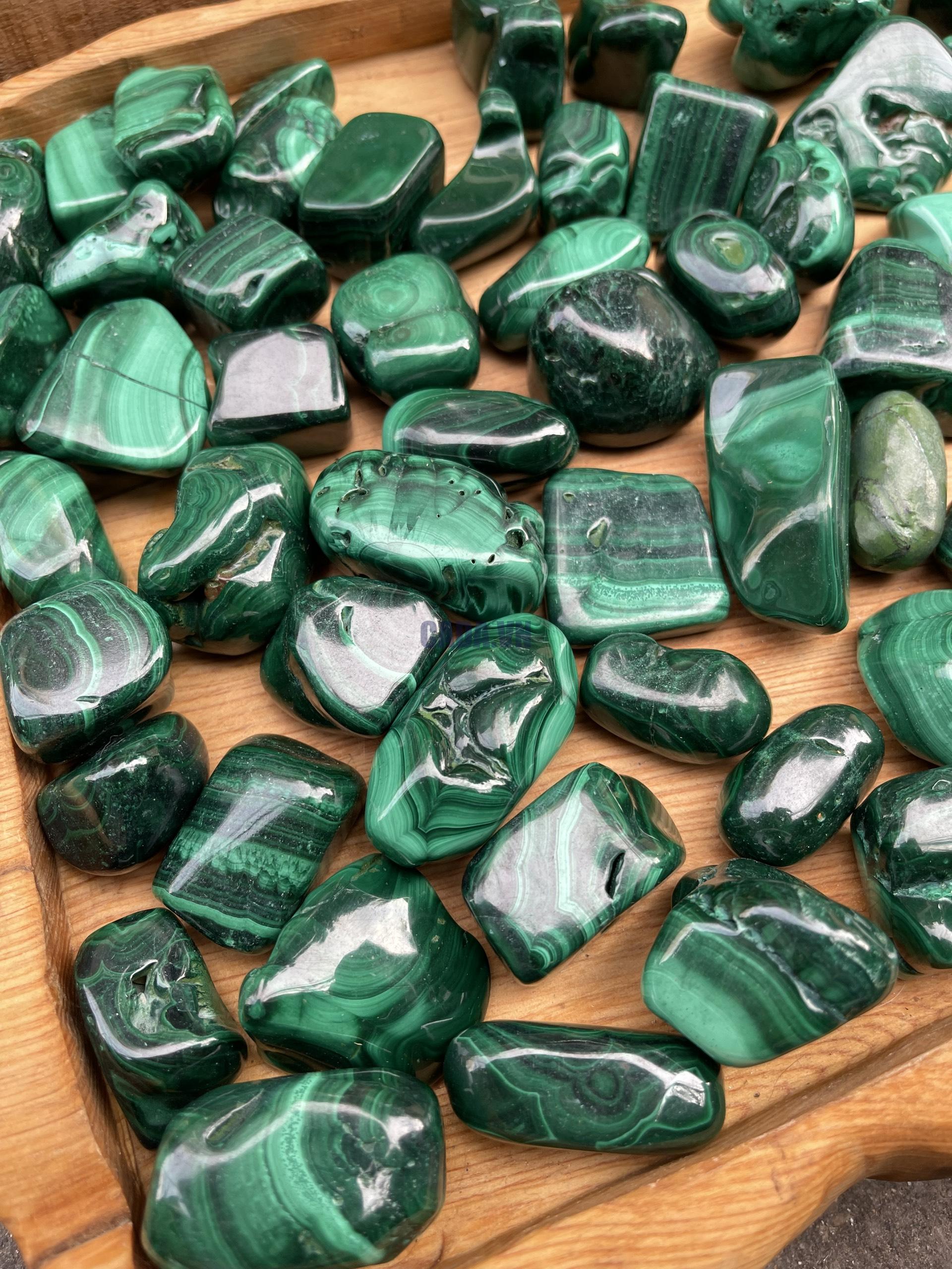 Tumbled Malachite – Đá Lông Công