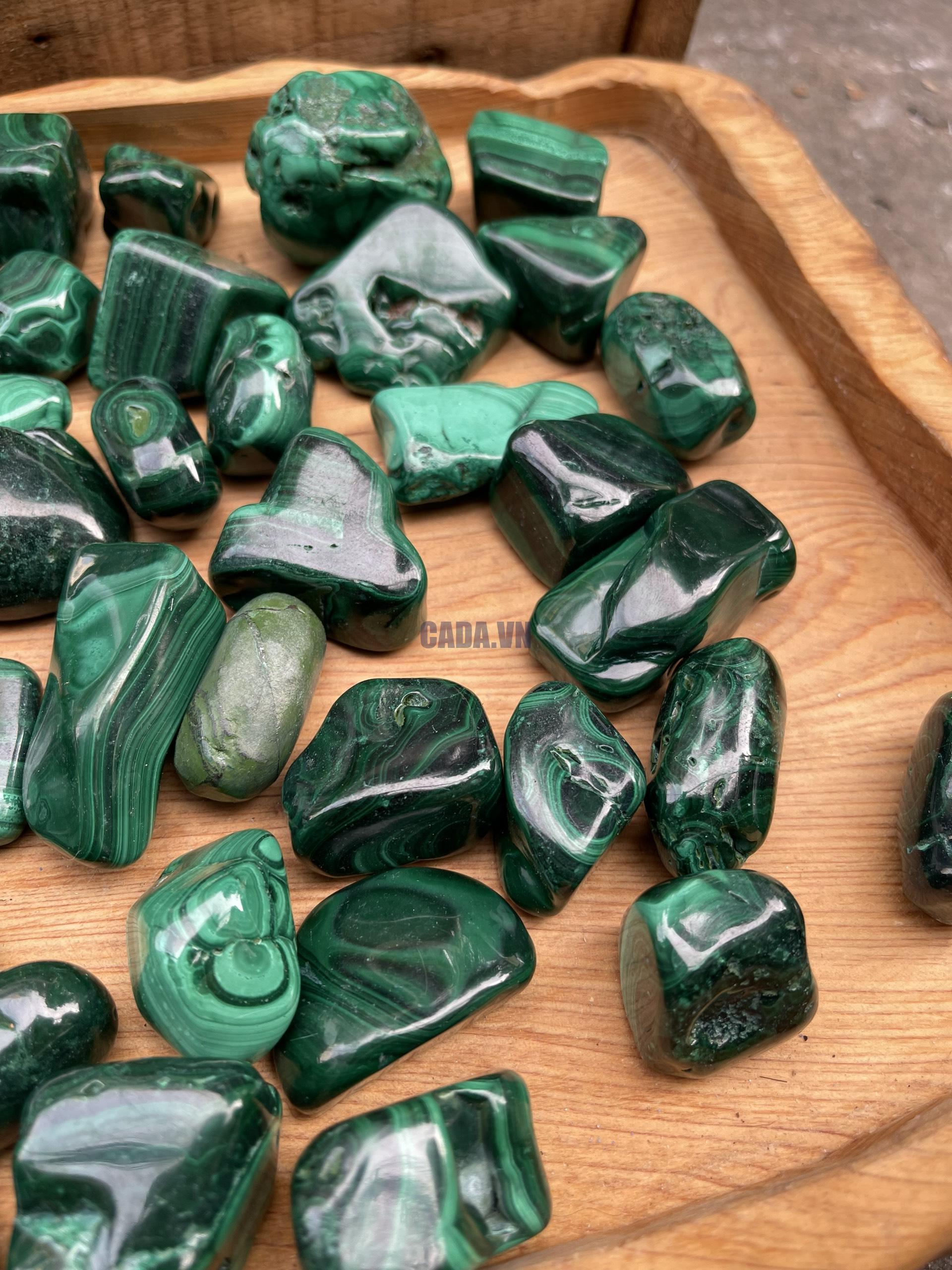 Tumbled Malachite – Đá Lông Công