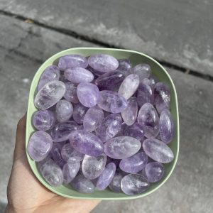 Amethyst Tumbled - Thạch Anh Tím trong dạng sỏi | Đá thanh tẩy, sưu tầm