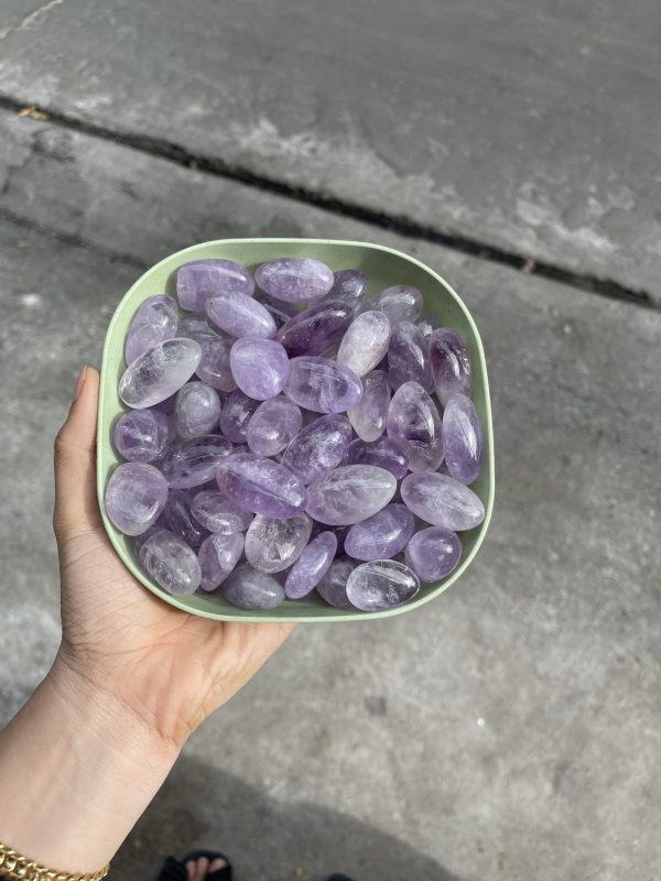 Amethyst Tumbled - Thạch Anh Tím trong dạng sỏi | Đá thanh tẩy, sưu tầm