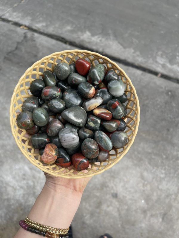 BloodStone Tumbled - BloodStone dạng sỏi | Đá thanh tẩy, sưu tầm