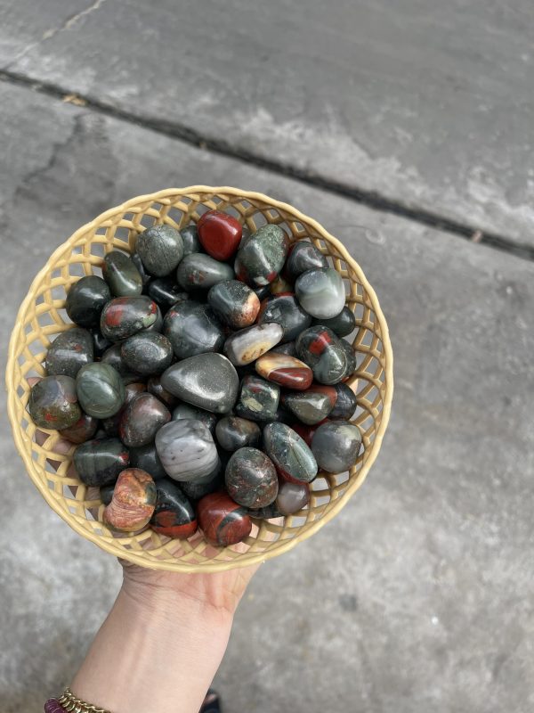 BloodStone Tumbled - BloodStone dạng sỏi | Đá thanh tẩy, sưu tầm