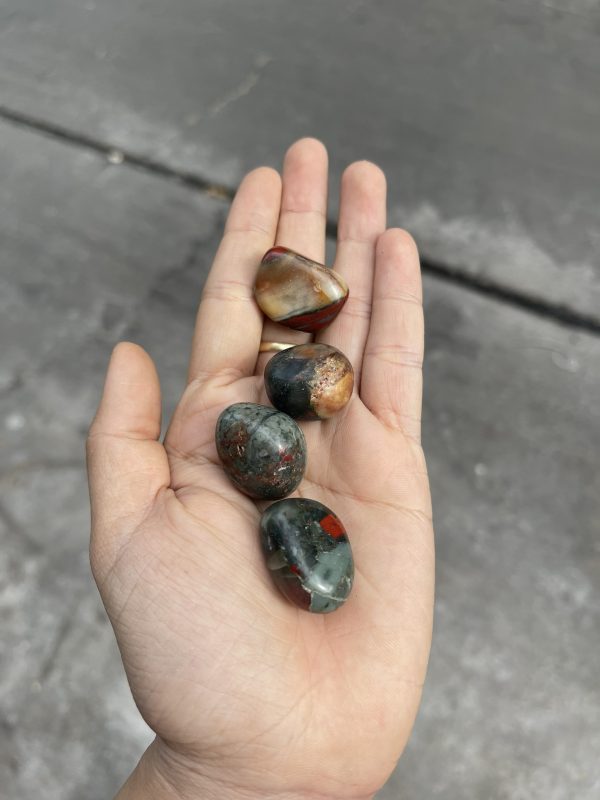 BloodStone Tumbled - BloodStone dạng sỏi | Đá thanh tẩy, sưu tầm