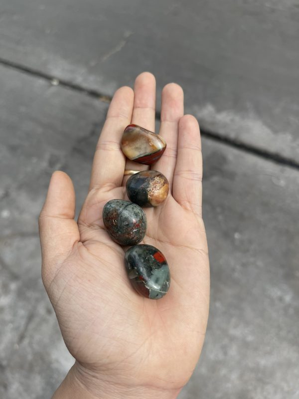 BloodStone Tumbled - BloodStone dạng sỏi | Đá thanh tẩy, sưu tầm