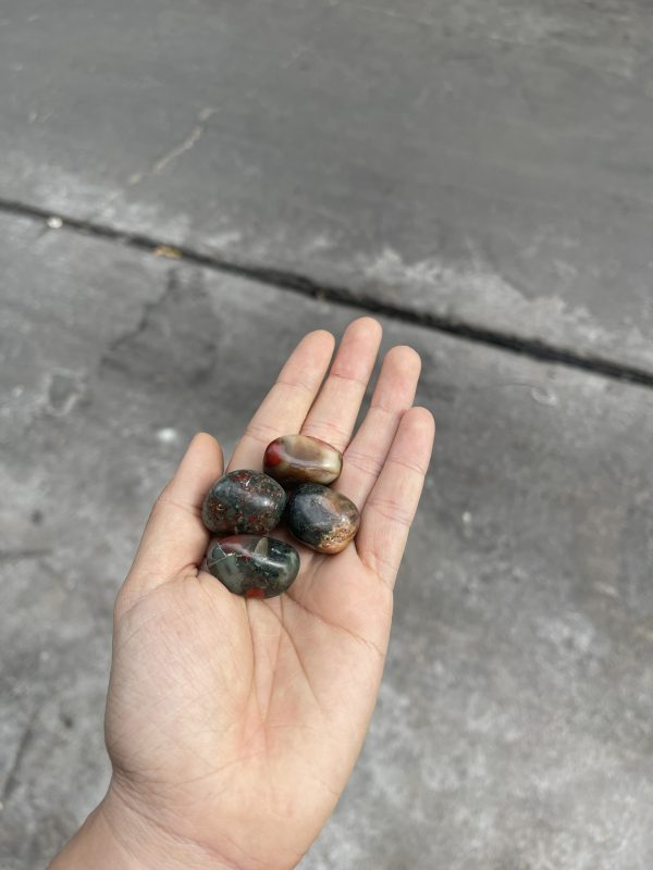 BloodStone Tumbled - BloodStone dạng sỏi | Đá thanh tẩy, sưu tầm