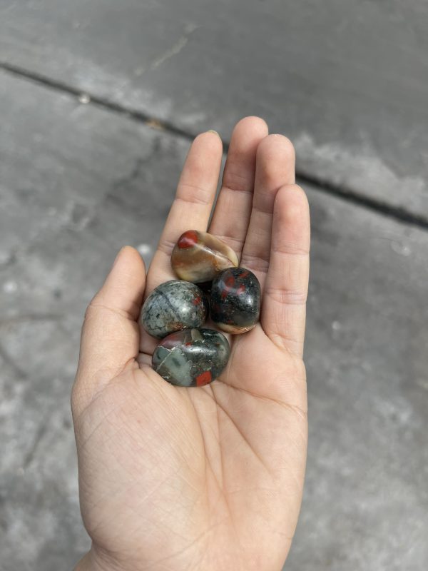 BloodStone Tumbled - BloodStone dạng sỏi | Đá thanh tẩy, sưu tầm