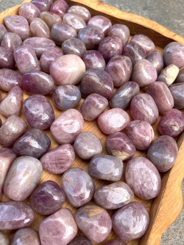 Pink Amethyst Tumbled - Thạch Anh Tím Hồng dạng sỏi | Đá thanh tẩy, sưu tầm