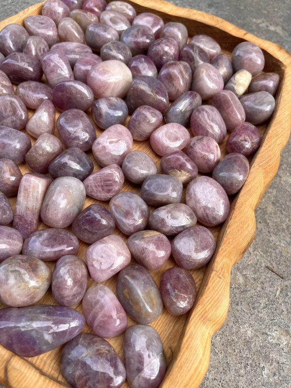 Pink Amethyst Tumbled - Thạch Anh Tím Hồng dạng sỏi | Đá thanh tẩy, sưu tầm