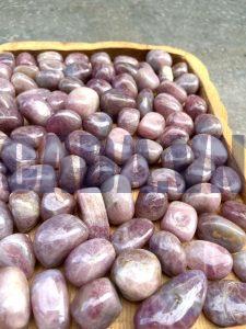 Pink Amethyst Tumbled - Thạch Anh Tím Hồng dạng sỏi | Đá thanh tẩy, sưu tầm