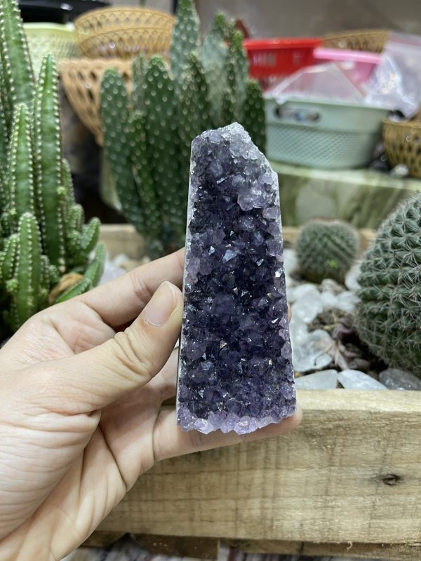 HỐC THẠCH ANH TÍM NHỎ - SMALL AMETHYST GEODE (TV105)