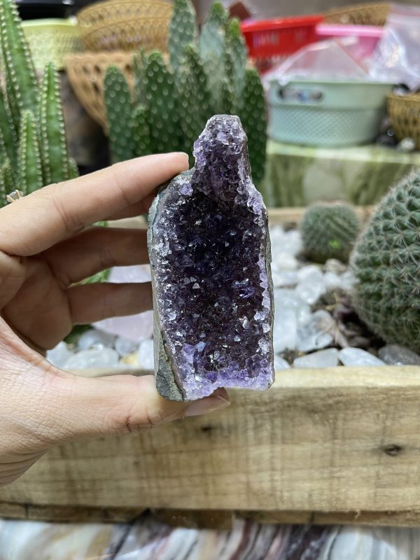 HỐC THẠCH ANH TÍM NHỎ - SMALL AMETHYST GEODE (TV114)