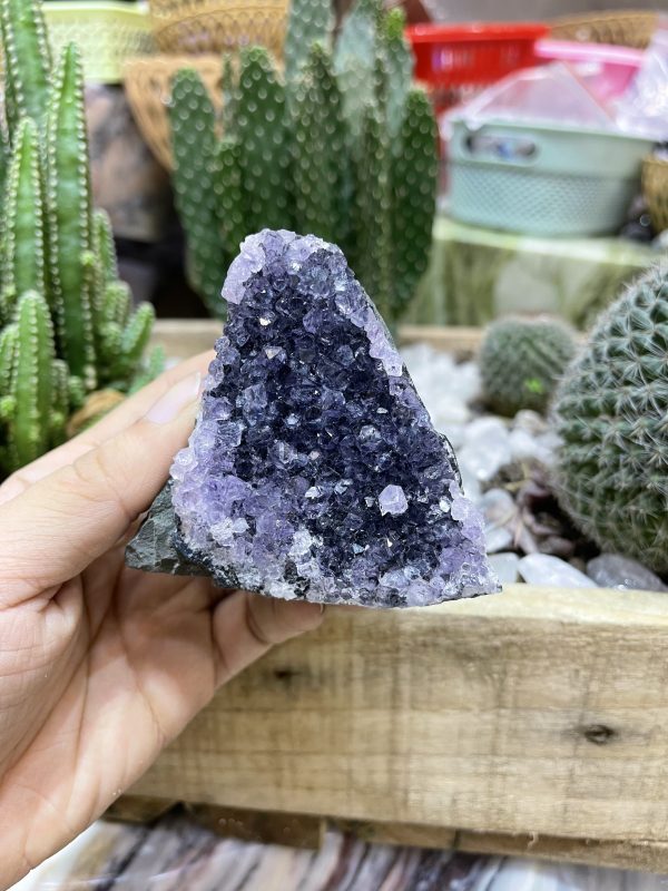 HỐC THẠCH ANH TÍM NHỎ - SMALL AMETHYST GEODE (TV117)