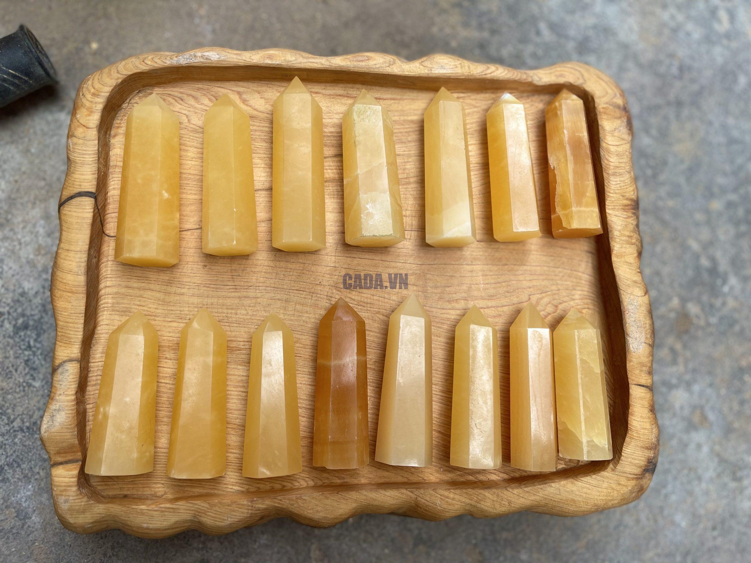 Orange Calcite Point - Trụ đá Calcite | Trụ đá thanh tẩy, tarot, sưu tầm