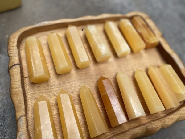 Orange Calcite Point - Trụ đá Calcite | Trụ đá thanh tẩy, tarot, sưu tầm