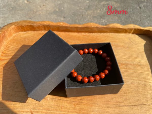 Vòng tay Red Jasper - Ngọc Bích đỏ, Size 8-10mm, loại vòng đơn