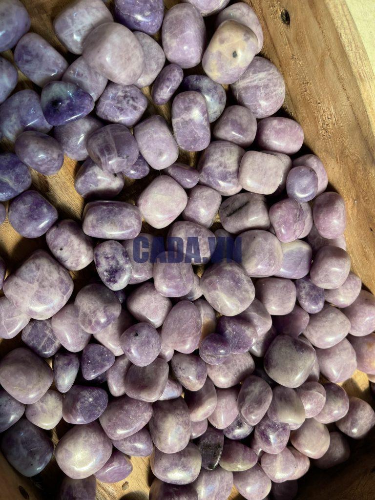 Lepidolite Tumbled - Đá Lepidolite dạng sỏi