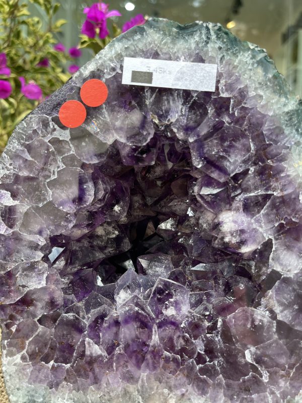 Hốc Thạch Anh Tím - Amethyst Geode (T100), KT: 19.5x16CM, KL: 3.45KG