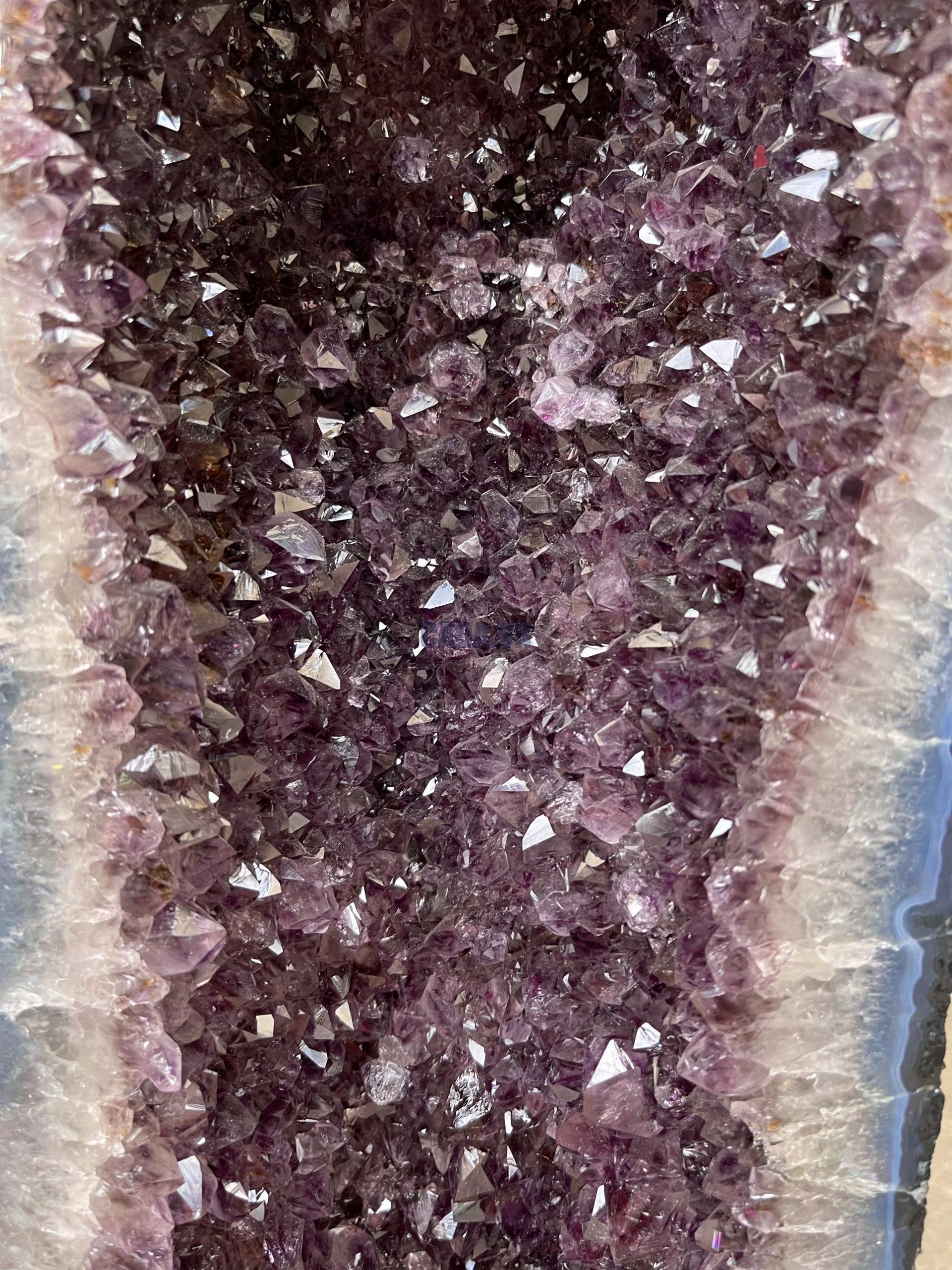 Hốc Thạch Anh Tím - Amethyst Geode (T118), KT: 64x22CM, KL: 24.9KG