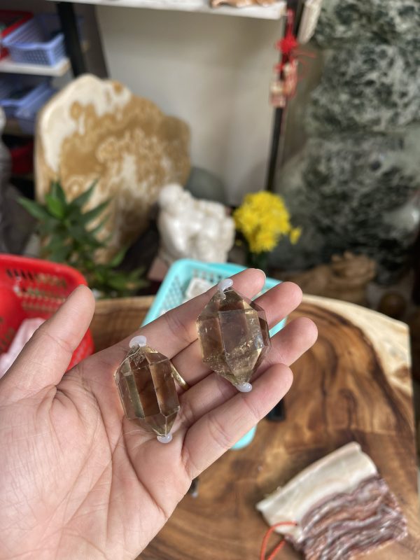 Thạch Anh Khói 2 đầu - Smoky Quartz double point