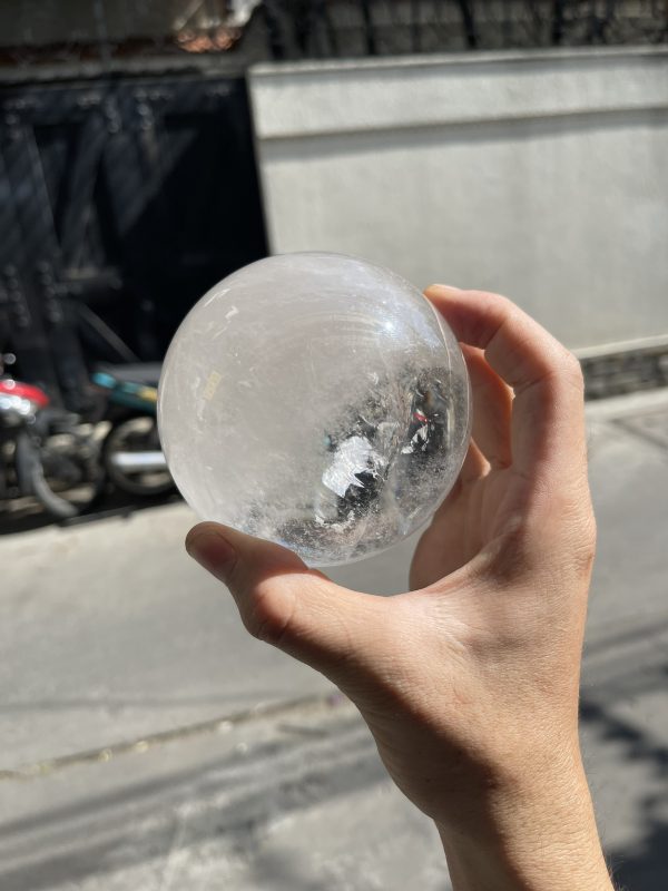 Bi cầu Thạch Anh Trắng – Clear Quartz Sphere (TAT16), KL: 1.046KG