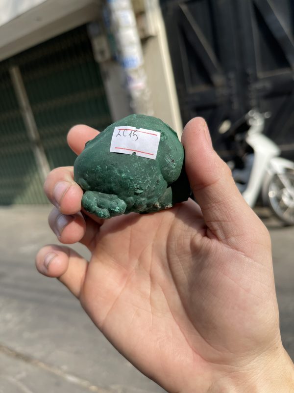 ĐÁ LÔNG CÔNG – ĐÁ KHỔNG TƯỚC – MALACHITE (LC15), KT: 5.5×5.3 CM; KL: 0.112KG