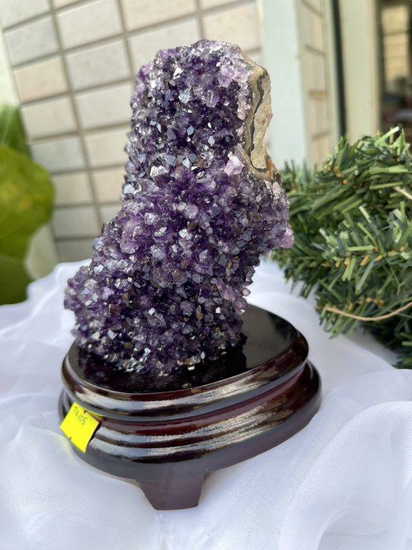 HỐC THẠCH ANH TÍM NHỎ – SMALL AMETHYST GEODE TU105