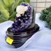 HỐC THẠCH ANH TÍM NHỎ – SMALL AMETHYST GEODE TU66