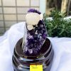 HỐC THẠCH ANH TÍM NHỎ – SMALL AMETHYST GEODE TU66