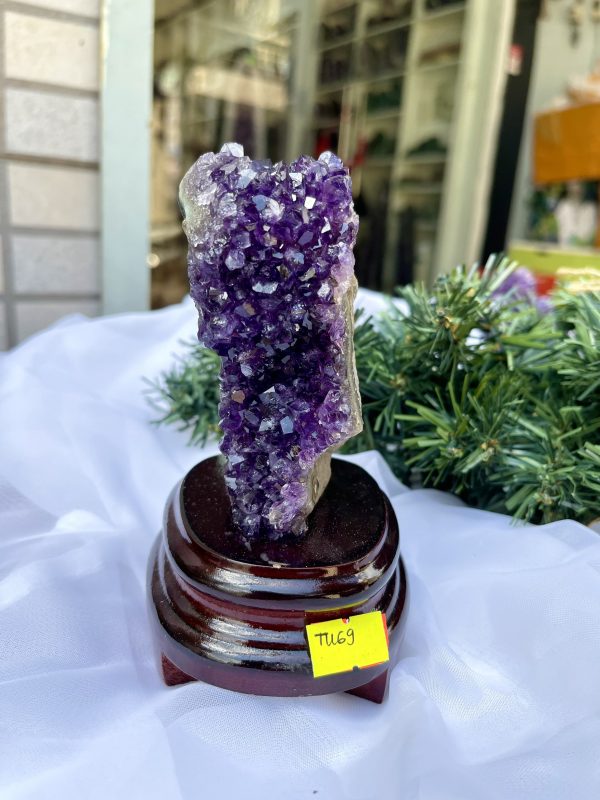 HỐC THẠCH ANH TÍM NHỎ – SMALL AMETHYST GEODE TU69