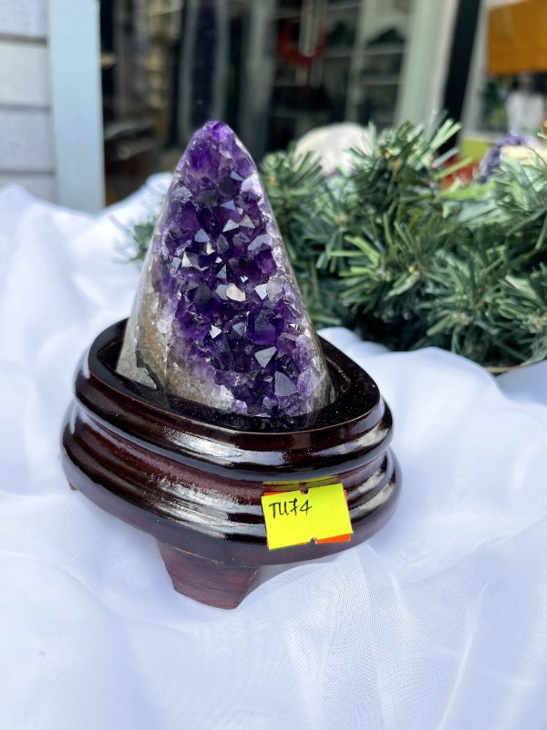 HỐC THẠCH ANH TÍM NHỎ – SMALL AMETHYST GEODE TU72