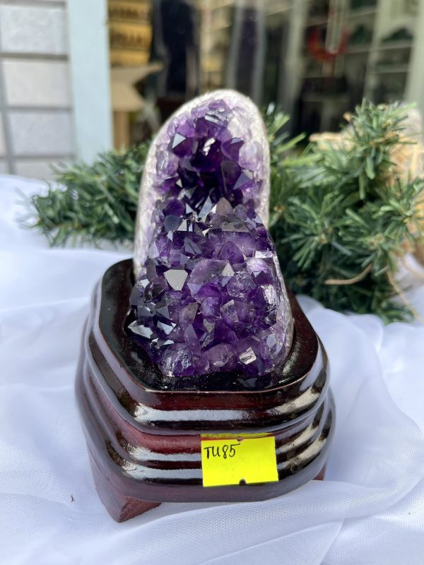 HỐC THẠCH ANH TÍM NHỎ – SMALL AMETHYST GEODE TU85