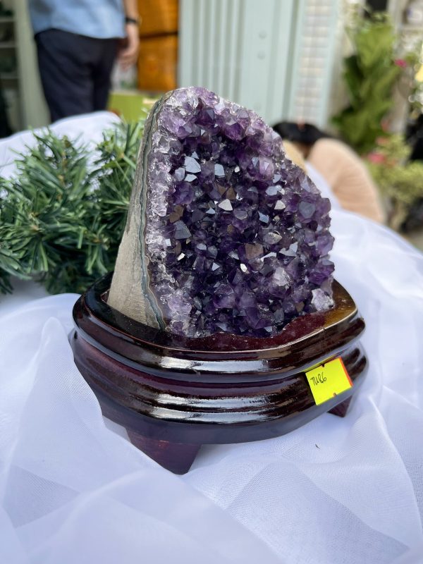 HỐC THẠCH ANH TÍM NHỎ – SMALL AMETHYST GEODE TU86