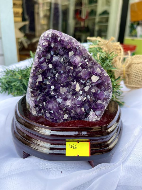 HỐC THẠCH ANH TÍM NHỎ – SMALL AMETHYST GEODE TU86