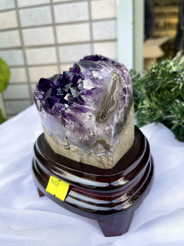 HỐC THẠCH ANH TÍM NHỎ – SMALL AMETHYST GEODE TU87