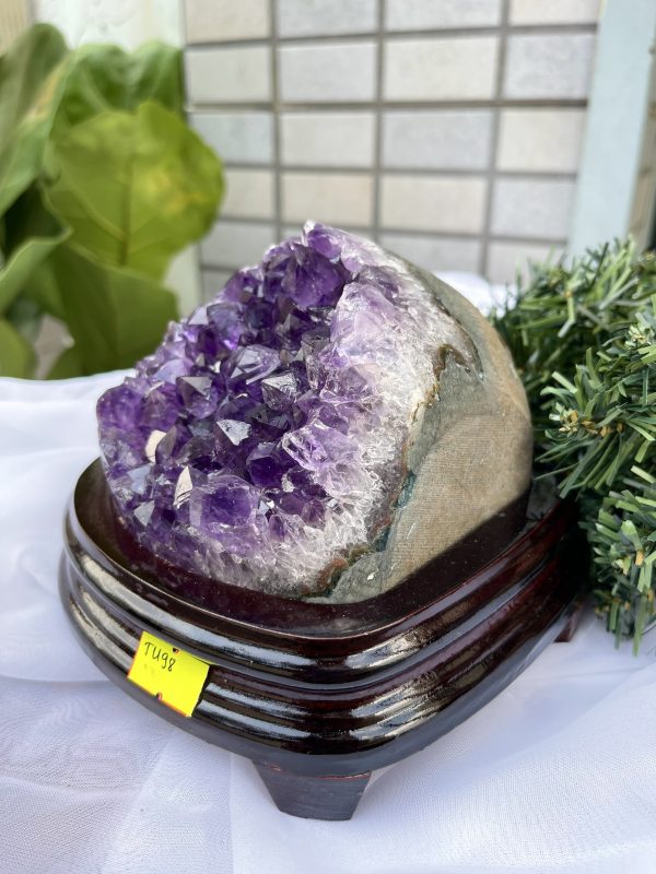 HỐC THẠCH ANH TÍM NHỎ – SMALL AMETHYST GEODE TU98