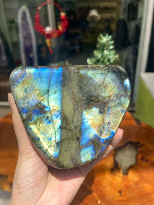 ĐÁ XÀ CỪ Labradorite – KT 11.5x9 cm, KL 1.156kg (XC117)